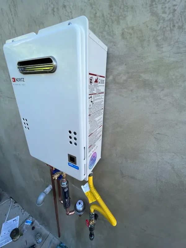 Tankless water heater installation for Sierra Lakes homes